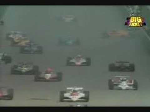 Indy 500 1982 - The Start, crash