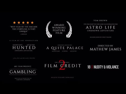 Film Credits Pack V.2 Motion Graphics Templates