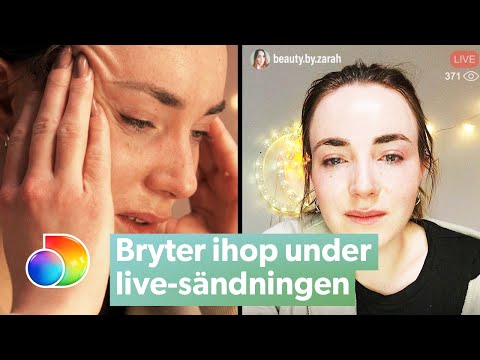 Zarah bryter ihop under Instagram-liven efter att ha blivit Dumpad | Dumpad | discovery+ Sverige