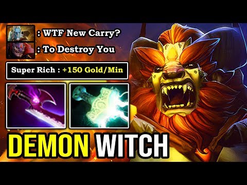 When You Use 100% of Your Brain - IMBA Mjollnir Right Click Lion Offlane 7.23E Monster Godlike DotA2