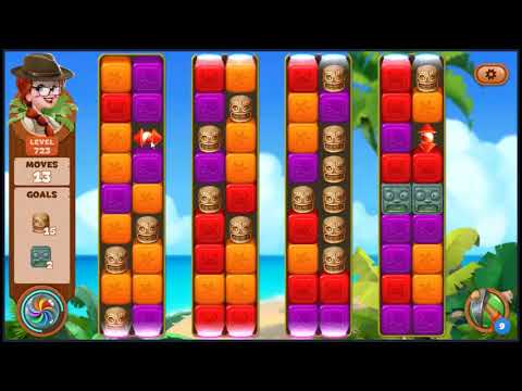 Lost Island Blast Adventure Level 723 - NO BOOSTERS 🏝️ | SKILLGAMING ✔️