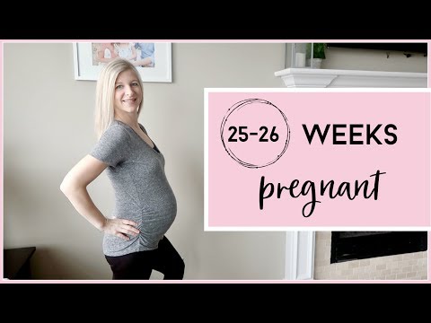 25-26 WEEKS PREGNANT | GLUCOSE TEST FEARS, NURSERY PLANS, BELLY SHOT, SYMPTOMS, & WEIGHT GAIN