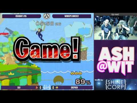 Drephen (Sheik) vs DLA (Mario) - ASH@WIT #95 Melee Bracket