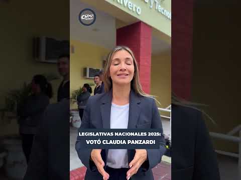 ELECCIONES LEGISLATIVAS NACIONALES: VOTÓ CLAUDIA PANZARDI