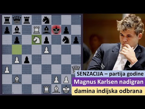 Senzacija - partija godine - Genijalni Ališer nije poštedeo Magnusa - damina indijska odbrana