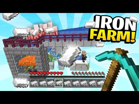 BUILDING IRON FARM IN MINECRAFT SURVIVAL!
