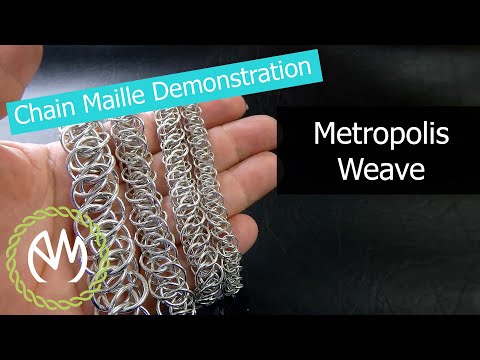 Chain Maille Weave Demonstration - Metropolis Weave