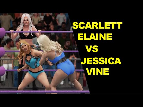 GLOW 1985 Scarlett Bordeaux & Elaine vs Jessica & Vine - Elimination Tag
