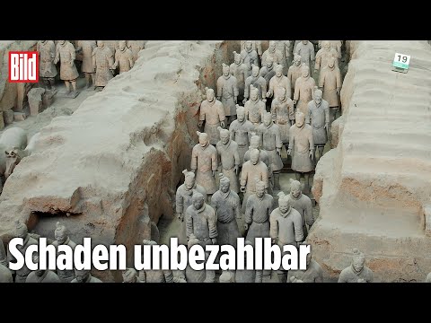 China: Mann zerstört Terrakotta-Krieger