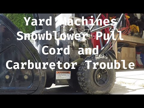 Yard Machines Snowblower - Pull Cord - Part 2