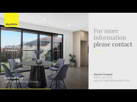 4/40 Hall Road, Carrum Downs, VIC 3201, 4 Bedrooms, 2 Bathrooms, Townhouse
