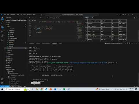 Python Sql Cli Project