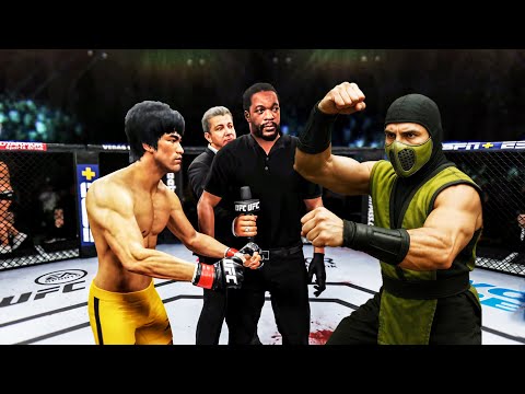 PS5 Bruce Lee vs. Ninja Reptile (EA Sports UFC 5)