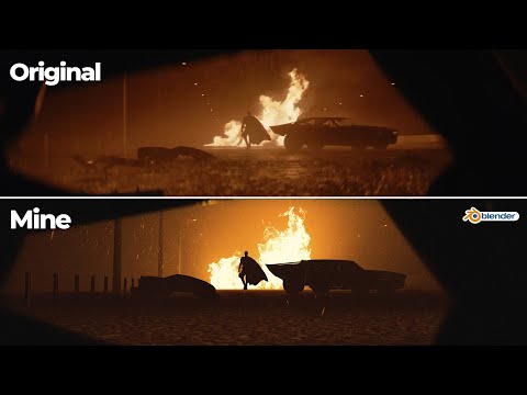 The Batman Scene in Blender | Recreation