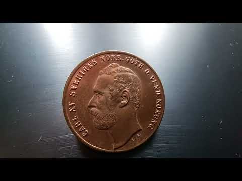 2 Öre 1872 Karl XV video 1