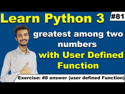 Python Program To Find The Greatest Among Two Numbers Using Function Cyber Warriorspython Tutorial