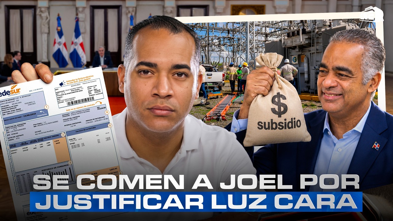 ¿LA TARIFA NO HA SUBIDO DESDE 2022? SE COMEN A JOEL SANTOS POR JUSTIFICAR LA LUZ CARA