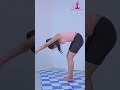Standing Forward Fold Pose Yoga Self Care Frist Yoga Workout Exercise Beautiful Shorts