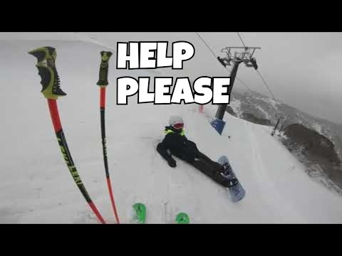 New Atomic Redster X9S 2022 carving skis - test in Hotham in 4K and small rescue