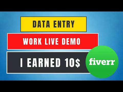 Virtual Assistant Data Entry work demo for beginners on Fiverr | Upwork with practice file