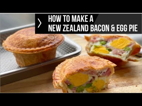 How to made a New Zealand Bacon & Egg Pie - It's a Kiwi classic! Using My Bistro Pie Maker
