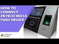 How to connect your PUSH device (ZKTeco IN-01 A) to the server.