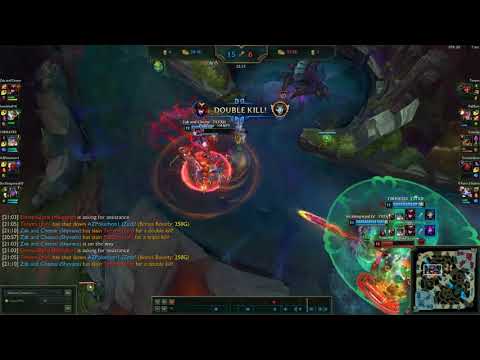 Sona Ult Into AP Shyvana Damage