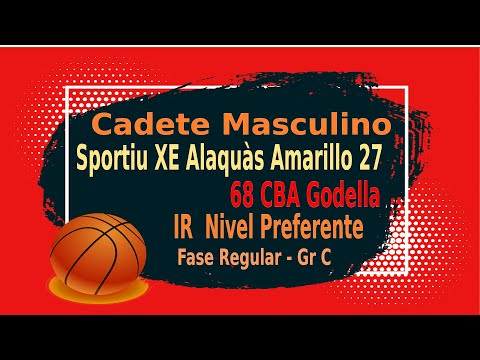 Jornada 4 Cadete Masculino IR Nivel Preferente-Fase Regular-Gr C. Alaquàs - Godella