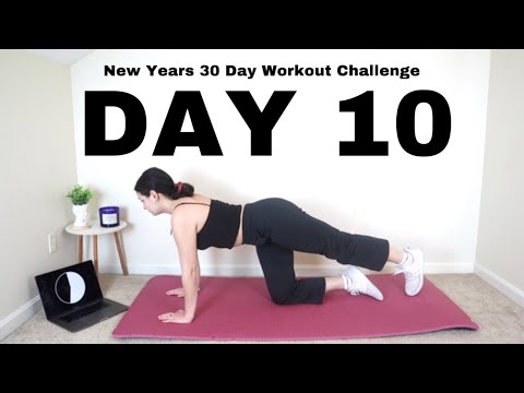 Day 10 New Years 30 Day Workout Challenge At Home No Equipment Fast Results
