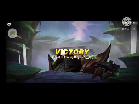 summoners war: FOREST OF ROARING BEAST LEVEL 5! RAOQ NUKER TEAM!