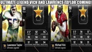 ULTIMATE LEGENDS MIKE VICK AND LAWRENCE TAYLOR COMING TOMORROW! | MADDEN 19 ULTIMATE TEAM