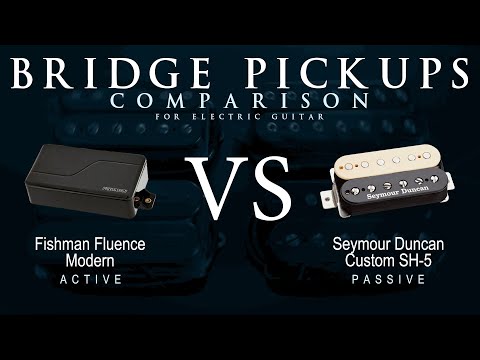 Fishman FLUENCE MODERN vs Seymour Duncan CUSTOM SH-5 - Bridge Guitar Pickup Comparison Tone Demo