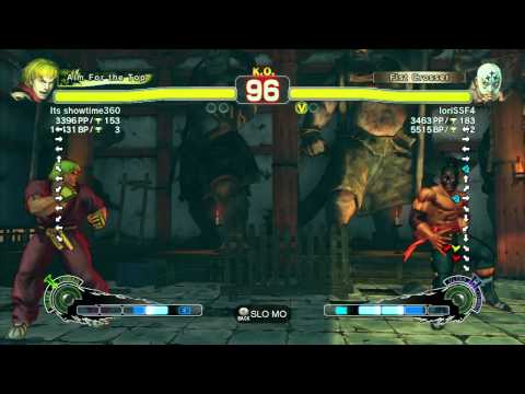 SSF4 AE: Its showtime360 (Ken) vs Iori (ElFuerte) - Ranked Match (720p HD)