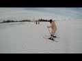 加拿大｜vlog 滑雪初体验 双板 初学者 滑道高低 如何在不停的摔倒再爬起再扣上双板前行？来看看我的摔倒次数哈哈Canada sown ski skiing beginner hill