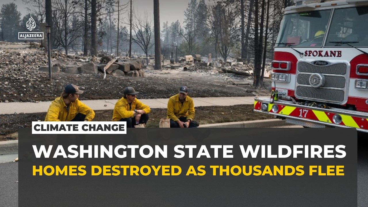 Wildfires in Washington State force tens of thousands to flee