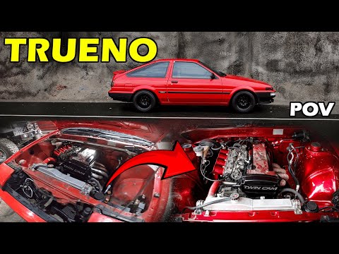 TRUENO with the 4AGE 20V ENGINE  POV  Drive | SL Chop Shop |