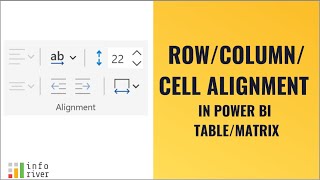 Row/Column/Cell Alignment in Power BI table/matrix