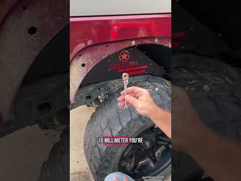 How to install 2007-2018 Jeep Wrangler Jk inner fender liner?#yzona #yzonafender #truckmods