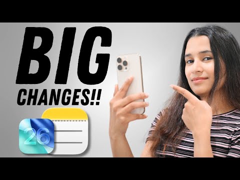 Apple Notes in iOS 26 – NEW Features, Liquid Glass UI & Markdown Export!