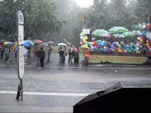 Unwetter auf dem CSD 2009 Oldenburg