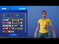 Fortnite all countries and colors for poised playmaker (soccer skin)