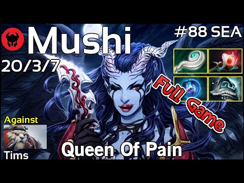 Mushi plays Queen Of Pain!!! Dota 2 Full Game 7.20