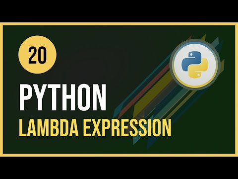 Python Lessons-20 / Lambda Expression