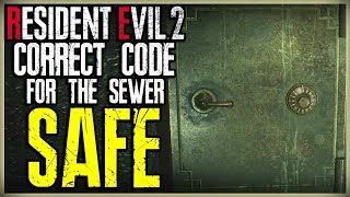 WHAT IS THE SEWER SAFE CODE - HOW TO OPEN THE SAFE - RE2 RESIDENT EVIL 2 REMAKE