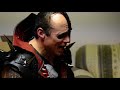 VOLBEAT backstage warm up with Jerry Only "Angelfuck" Poughkeepsie, NY 2014 shot by Bill Baker