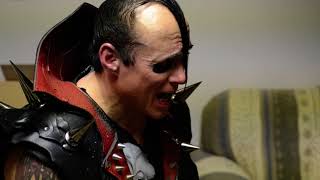 VOLBEAT backstage warm up with Jerry Only "Angelfuck" Poughkeepsie, NY 2014 shot by Bill Baker