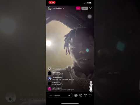 Jack Boy shows off his Jewelry and Cleans his car on Live