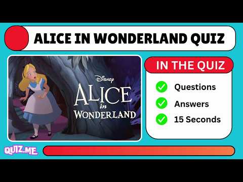 Alice In Wonderland Quiz | 10 Questions & Answers ✅