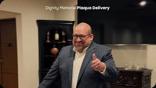 Our heartfelt gratitude to Dignity Memorial official business recognition plaque.