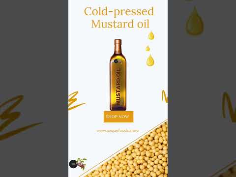 Lowers cholesterol cold pressed yellow mustard oil, packagin...